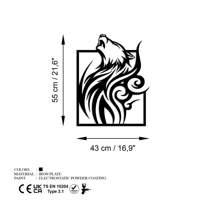 Wallity Wolf in Frame